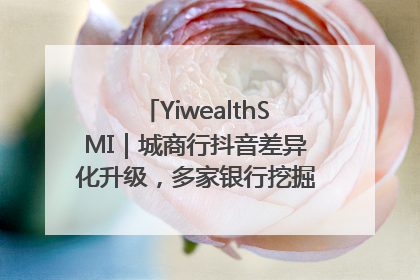 YiwealthSMI｜城商行抖音差异化升级，多家银行挖掘自身特色出圈！